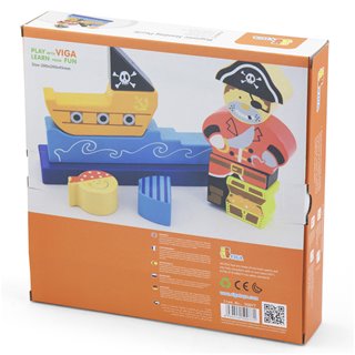 Viga Toys - Magnetische 3D Puzzel - Piraat